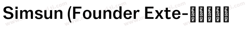 Simsun (Founder Exte字体转换